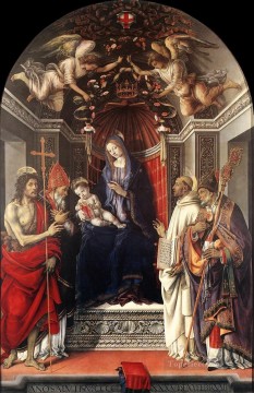 フィリッピーノ・リッピ Painting - シニョリーアの祭壇画 パラ・デッリ・オットー 1486年 クリスチャン・フィリッピーノ・リッピ